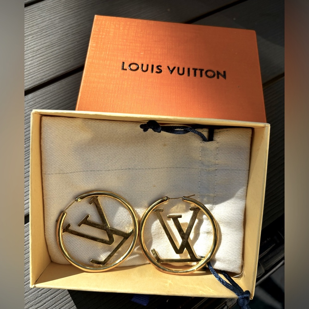 Large LV earrings